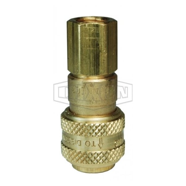 Dixon D Series Automatic Interchange Pneumatic Coupler, 1/2 x 3/8 in Nominal, Quick-Connect x FNPT, 500 ps 4DF3-B - main